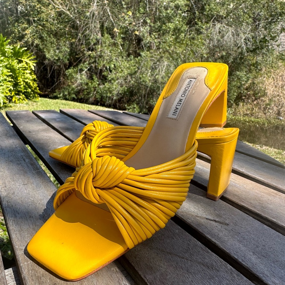 Antonio Melani mules,size 6M,Madi in Brazil,brand new,style name Carmel